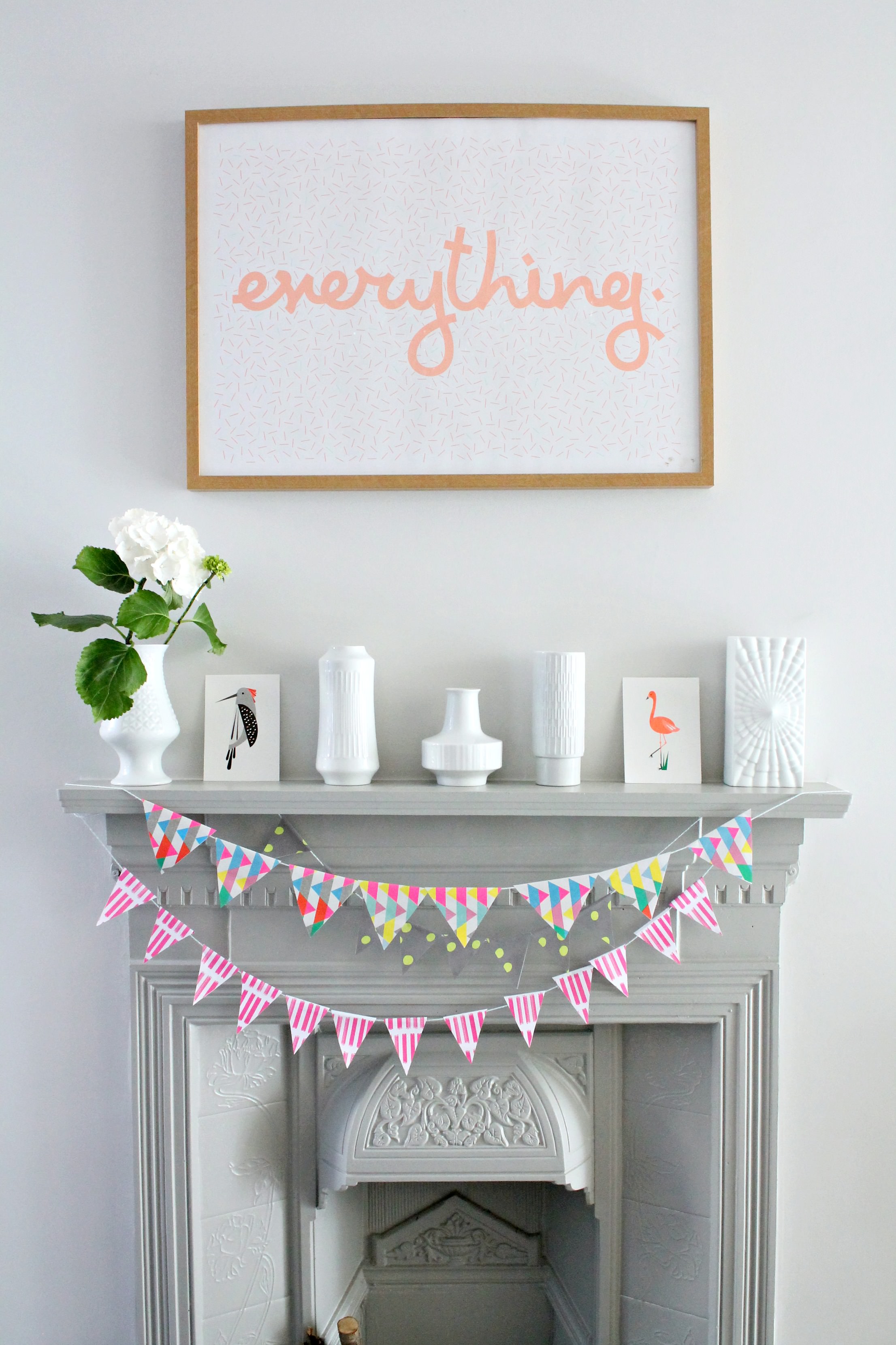 Paper -Bunting-from-recycled-wrapping-paper-DIY-for-Moto-Design-school-Little-Big-Bell
