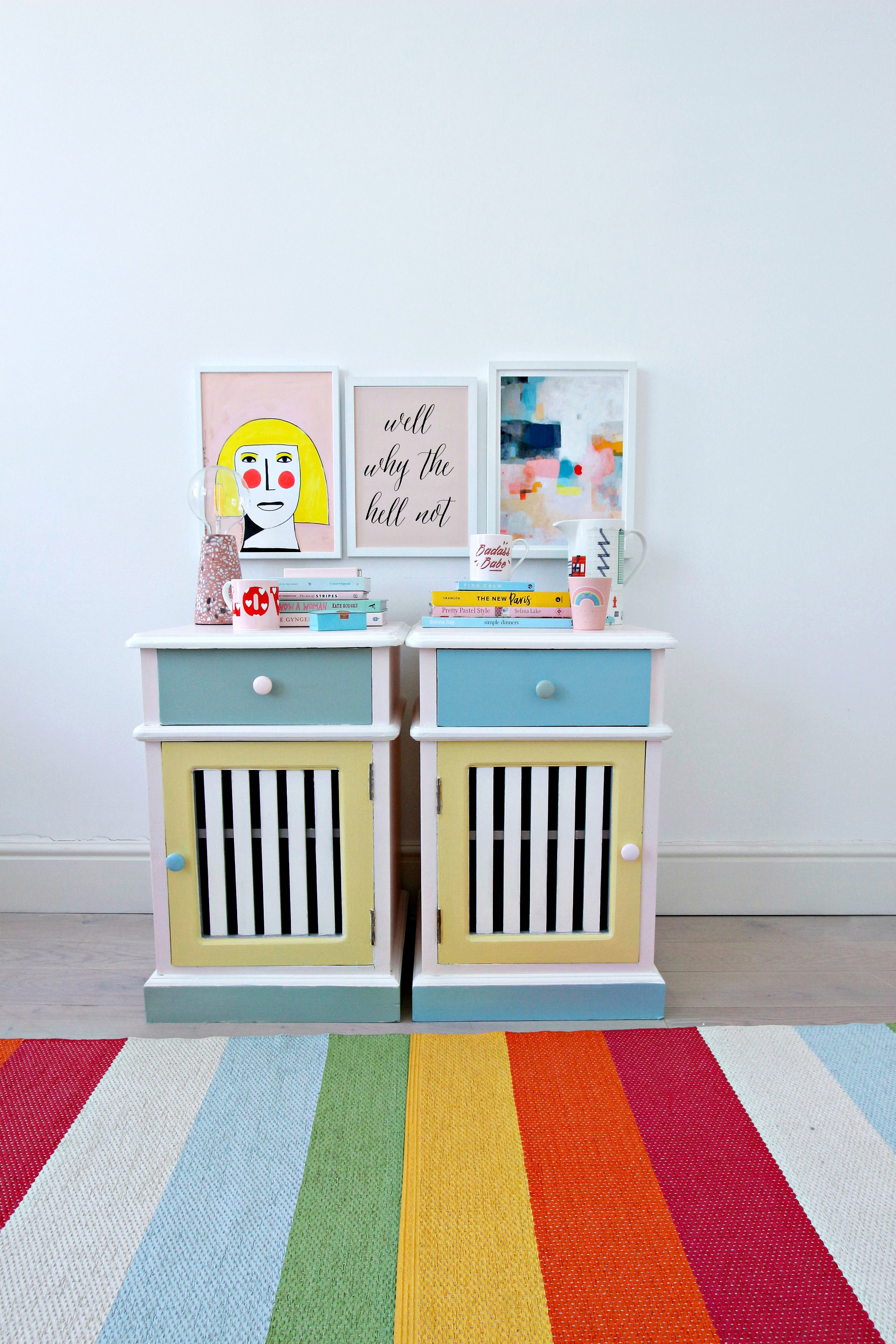 upcycle bedside cabinets