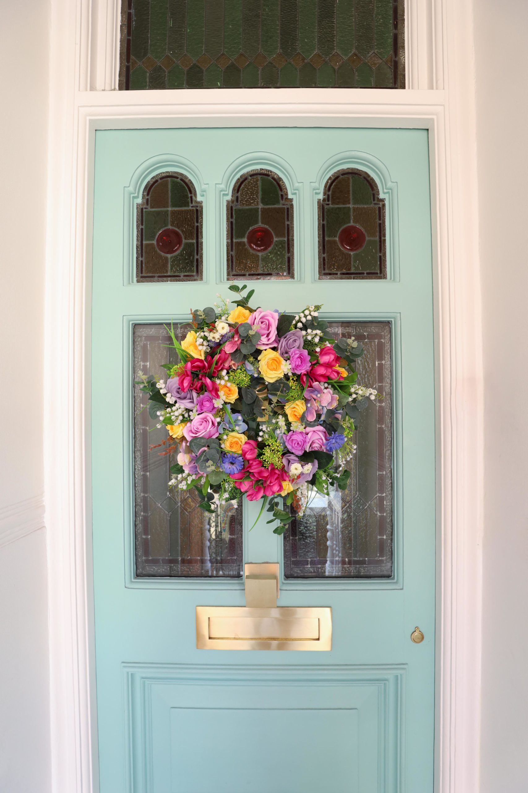 Spring door wreath